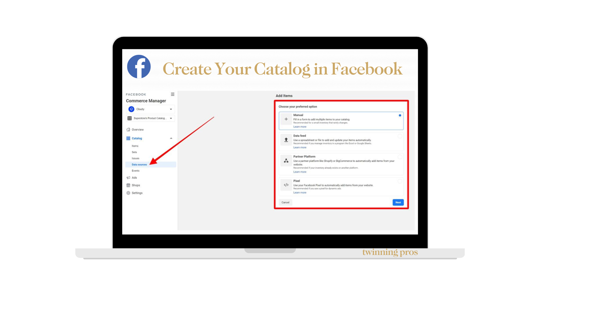 How to add products to your Instagram Page Twinning Pros