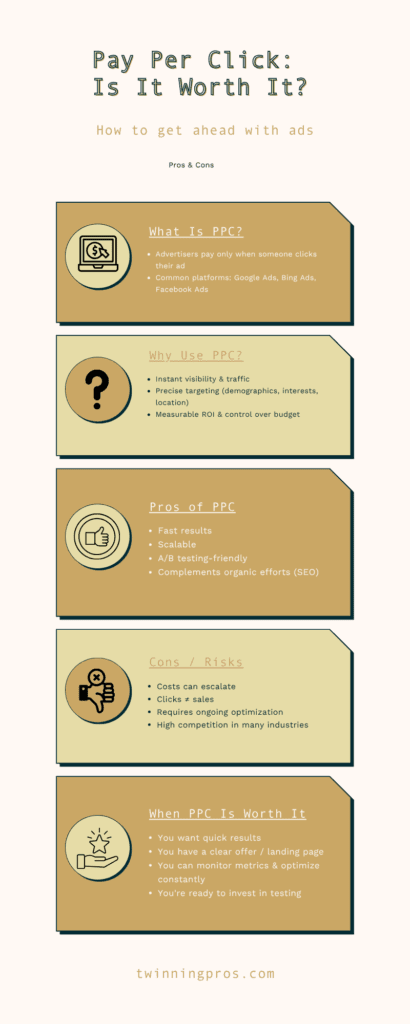 Pay Per Click Is It Worth It Infographic