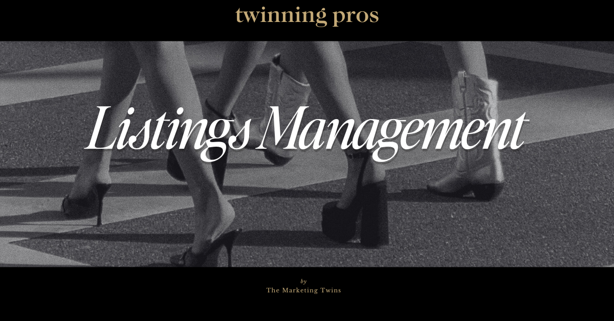 Explore Listings Management with the Marketing Twins