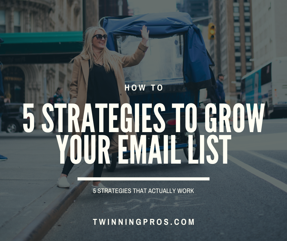 How to Grow Your Email List 5 Strategies That Actually Work - Twinning Pros