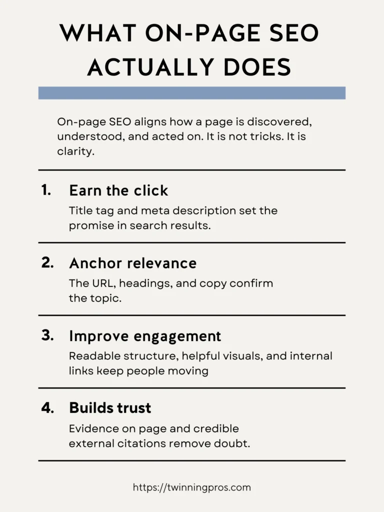 What On-Page SEO Actually Does