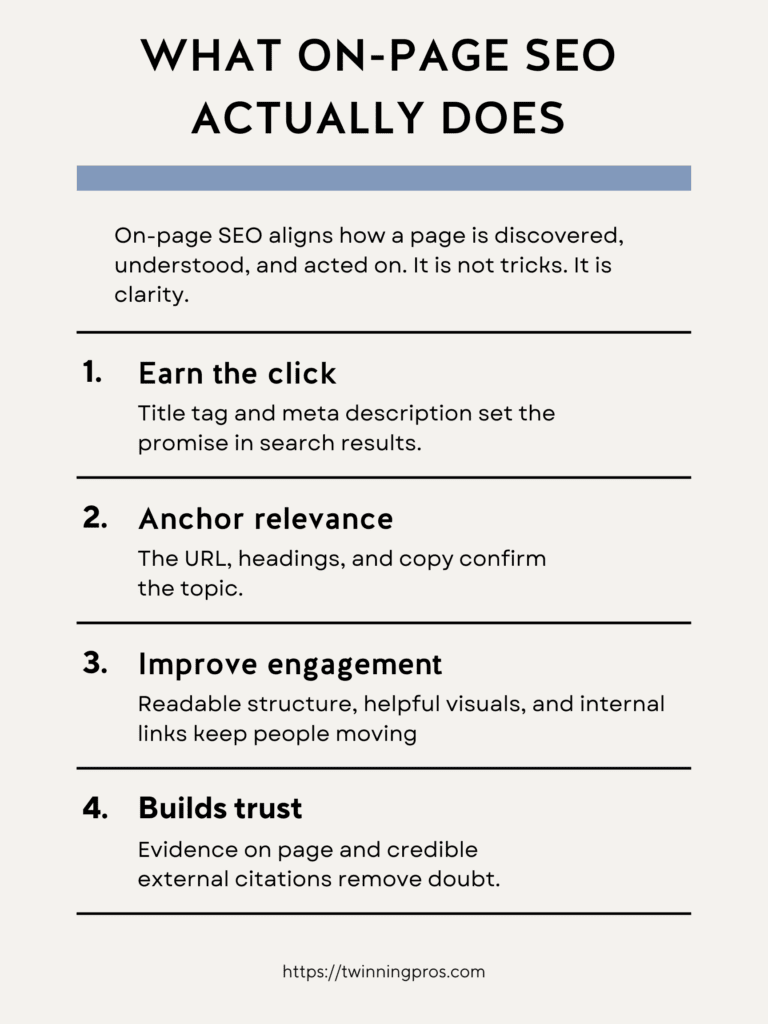What On-Page SEO Actually Does